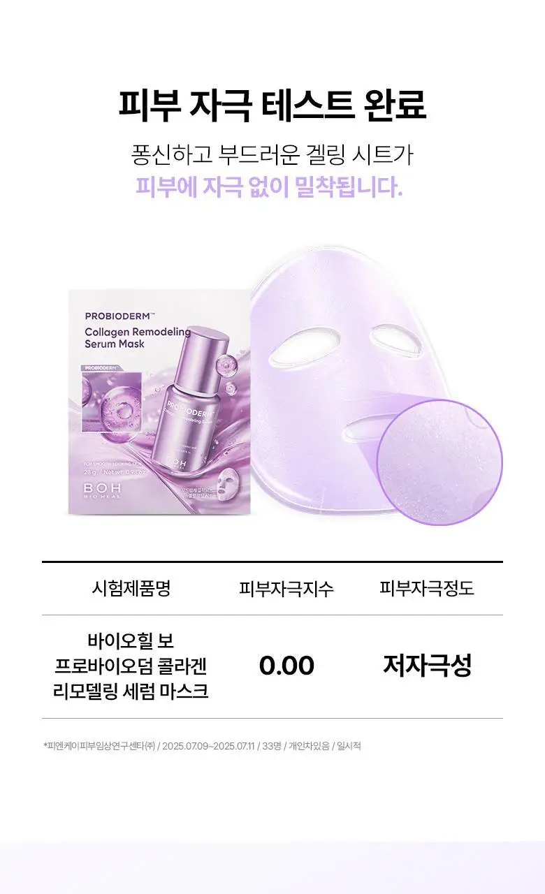 [모공고민|겔링화시트] 바이오힐보 프로바이오덤 콜라겐 리모델링 세럼 마스크 [1매/5+1매] 상세페이지 22